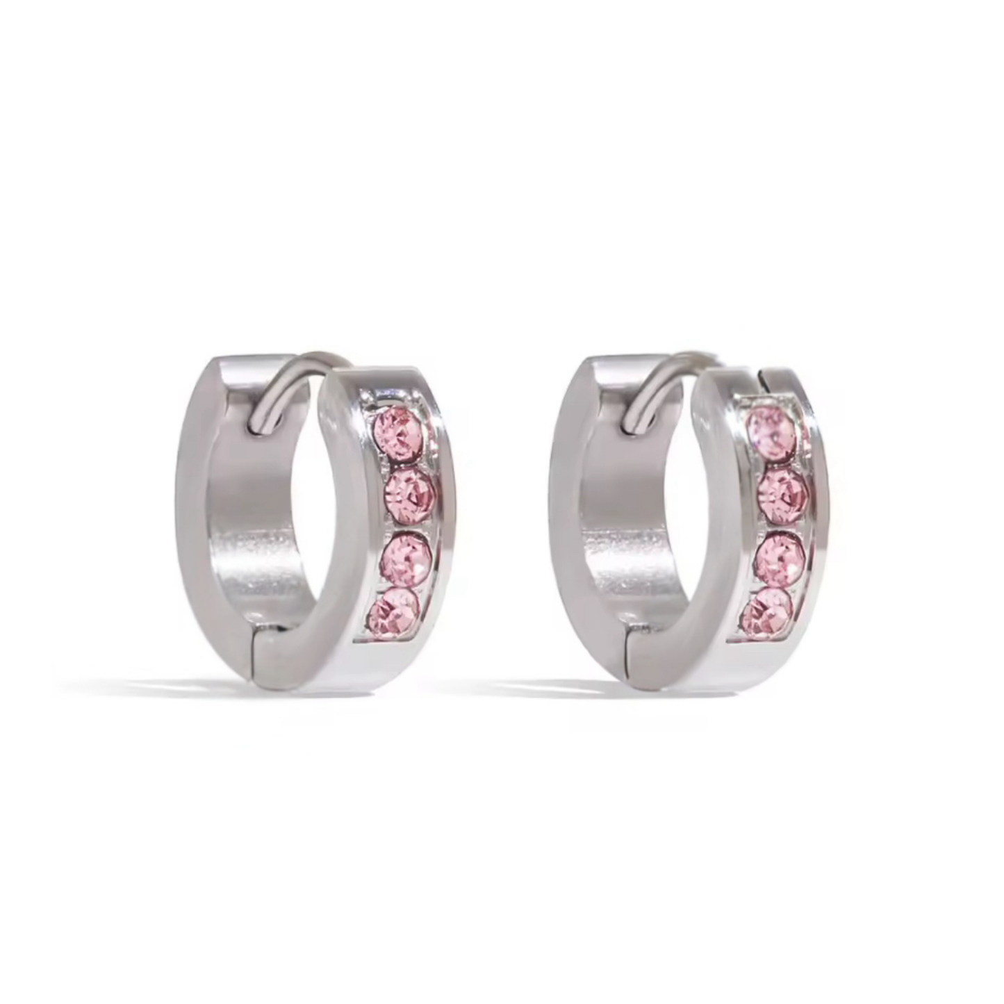 Argollas Crystal Pink