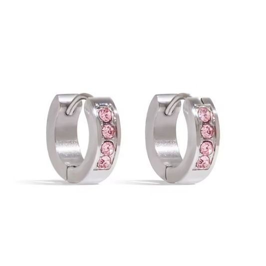 Argollas Crystal Pink