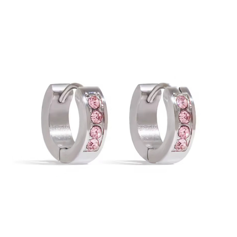 Argollas Crystal Pink