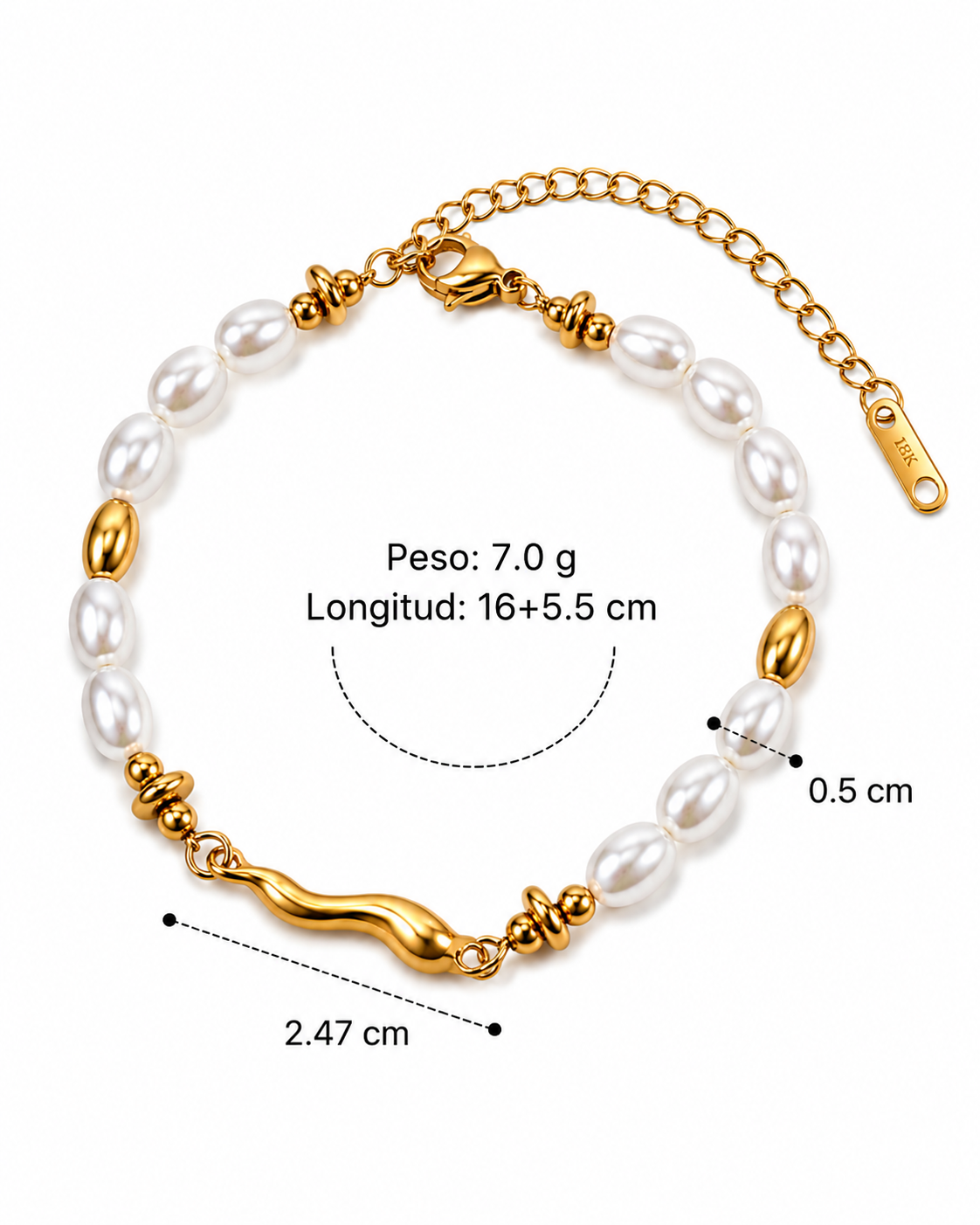 Pulsera Ajié White