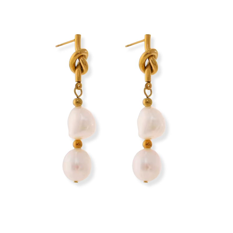 Aretes Knot Pearl