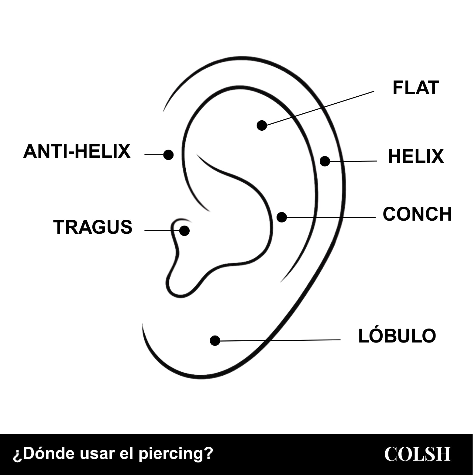 Piercing Rayo Silver